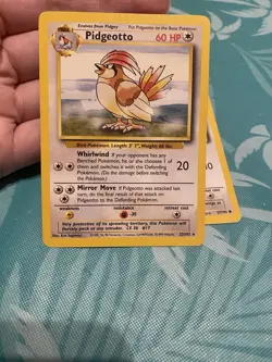 Pokemon TCG Base Set 2 Card Evolution Lot Pidgey & Pidgeotto Vintage - Image 3