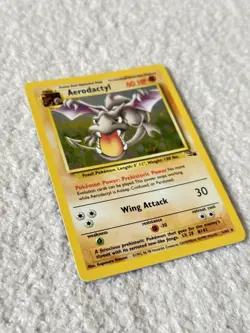 Pokemon TCG Aerodactyl Fossil 1/62 Holo Rare Card 1999 Wizards - Image 2