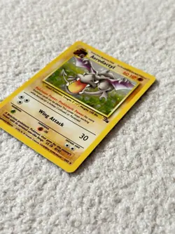 Pokemon TCG Aerodactyl Fossil 1/62 Holo Rare Card 1999 Wizards - Image 3