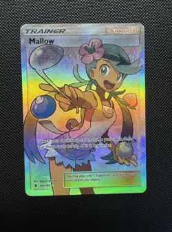Pokemon Mallow Guardians Rising Full Art SM Holo Card 145/145 Ultra Rare - Image 1