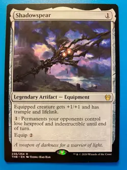 MTG 1x Shadowspear # 236 Theros Beyond Death Magic the Gathering Card x1 NM - Image 1