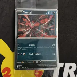 Pokemon Yveltal Holo Rare Card 110 HP Clutch Dark Feather Moves GameStop Promo - Image 1