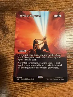 MTG Magic The Gathering Avatar Force of Negation Eternal-Legal Borderless Mythic - Image 1