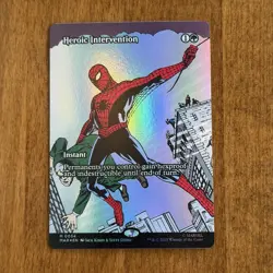 Heroic Intervention Borderless Foil MTG SpiderMan Marvel Universe Eternal-Legal - Image 1