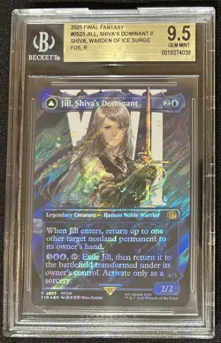 BGS 9.5 Gem Mint Jill, Shiva's Dominant 523 Surge Foil Final Fantasy MTG - Image 1