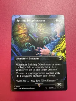 *** Spitting Dilophosaurus *** Borderless Universes Beyond: Jurassic World NM - Image 1