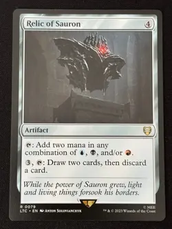 1x MTG Relic of Sauron - Commander: The Lord of the Rings (LTC) #79 - Magic - Image 1