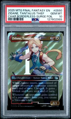 2025 MTG FINAL FANTASY #0550 ZIDANE, TANTALUS THIEF PSA 10 - Image 1