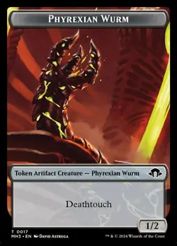 Phyrexian Wurm Token (0017), Modern Horizons 3, Lightly Played x 1 MTG - Image 1