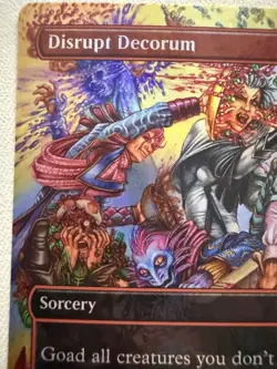 Disrupt Decorum FOIL - MTG NM Mass Goad Sorcery (CMM Release Promo) - Image 3