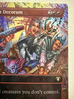 Disrupt Decorum FOIL - MTG NM Mass Goad Sorcery (CMM Release Promo) - Image 4