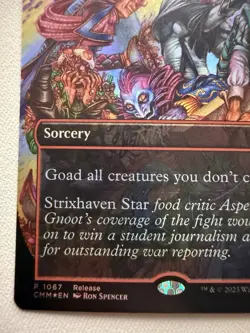 Disrupt Decorum FOIL - MTG NM Mass Goad Sorcery (CMM Release Promo) - Image 5