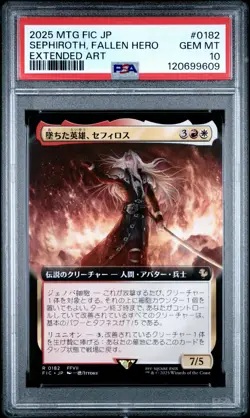 Sephiroth, Fallen Hero #0182 2025 MTG Japanese Final Fantasy Extended Art PSA 10 - Image 1