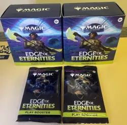 MTG Edge of Eternities lot. 2 Pre release sealed boxes. 2 play booster packs. - Image 1