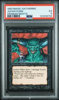 Juzam Djinn Arabian Nights 1993 Magic: The Gathering MTG PSA 5 Graded - Image 1