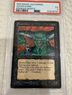 Juzam Djinn Arabian Nights 1993 Magic: The Gathering MTG PSA 5 Graded - Image 4