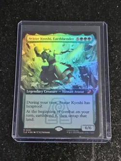 MTG Avatar Kyoshi, Earthbender TLE 0201 M NM FOIL Extended Art - Image 1