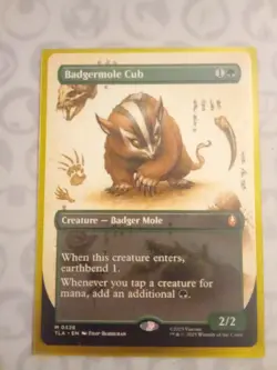 1x Badgermole Cub - Extended Art NM Eng MTG - Avatar The Last Airbender - Image 1