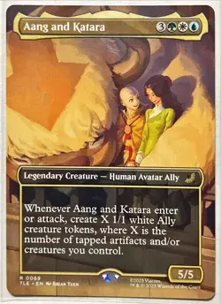 Aang And Katara - 69 - MTG Avatar: The Last Airbender - Borderless - Regular - Image 1