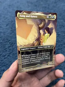 Aang And Katara - 69 - MTG Avatar: The Last Airbender - Borderless - Regular - Image 2