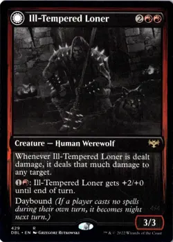 Ill-Tempered Loner NM/M* Innistrad Double Feature ENGLISH 429 mtg -UnltdCards - Image 1