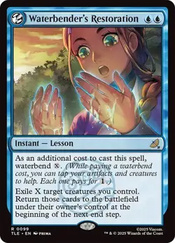 Waterbender's Restoration Magic the Gathering MTG Avatar: the Last Airbender TLE - Image 1