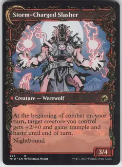 MTG Reckless Stormseeker (Showcase) 294 Innistrad: Midnight Hunt R Normal NM - Image 2