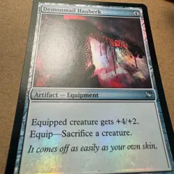 B3G3 ~ MTG ~ FOIL ~ Demonmail Hauberk ~ ISD Innistrad ~ #221/264 ~ English ~ HP - Image 4