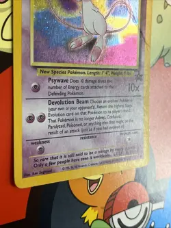 Pokemon Card Mew Holographic Black Star Promo #9 Card MP/HP - Image 5