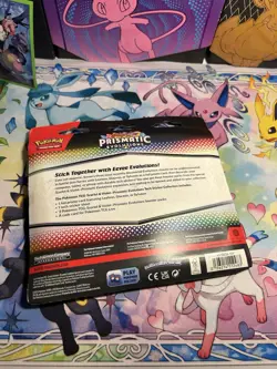 Pokemon Prismatic Evolutions Sylveon Tech Sticker Collection Sealed - Image 4
