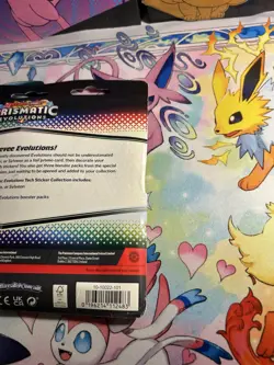 Pokemon Prismatic Evolutions Tech Sticker Collection - Leafeon FACTORY SEALED - Image 3