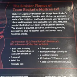 Team Rocket's Moltres EX Ultra-Premium Collection Pokemon 2025 TCG NEW SEALED - Image 3