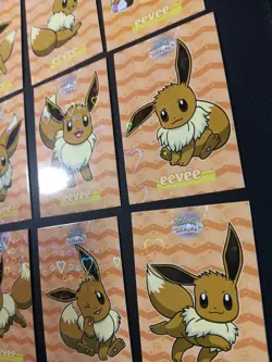 Pokemon Let's Go Eevee Database Peru Eevee Set Eeveelutions Full Set HEART Holo - Image 3