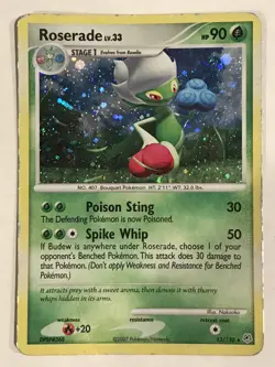 Roserade 13/130 HP Holo Diamond & Pearl Base Set Pokemon - Image 1