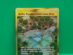 Pokemon Aether Paradise Conservation Area Hidden Fates SV87/SV94 Gold Secret NM - Image 3