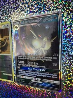 Pokemon TCG: 85/168 Alolan Raticate GX; Undaunted Reverse Holo 34/90 Raticate - Image 3