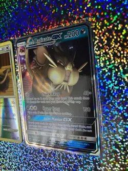 Pokemon TCG: 85/168 Alolan Raticate GX; Undaunted Reverse Holo 34/90 Raticate - Image 4