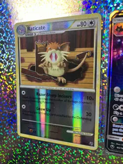 Pokemon TCG: 85/168 Alolan Raticate GX; Undaunted Reverse Holo 34/90 Raticate - Image 5