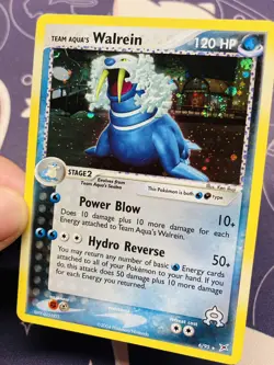 Pokemon TCG 2004 Team Aqua's Walrein Holo - Magma Vs Aqua 6/95 MINT, SWIRL! - Image 1