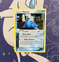 Pokemon TCG 2004 Team Aqua's Walrein Holo - Magma Vs Aqua 6/95 MINT, SWIRL! - Image 2