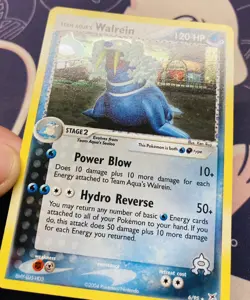 Pokemon TCG 2004 Team Aqua's Walrein Holo - Magma Vs Aqua 6/95 MINT, SWIRL! - Image 4