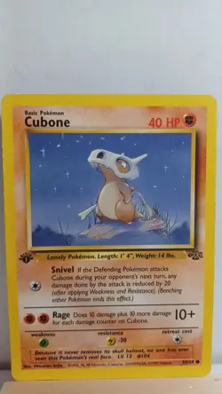 Cubone 1st Edition [MP] - Pokemon TCG Jungle 50/64 [Common] - Image 1