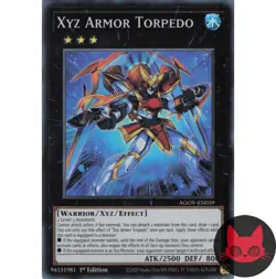 Yugioh Xyz Armor Torpedo AGOV-EN039 Super Rare 1st Edition NM - Image 1