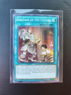 Yugioh Heritage of the Chalice MP19-EN224 Secret Rare 1st Ed NM - Image 1
