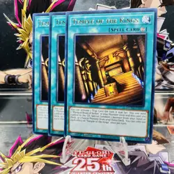 3x Yugioh Playset Temple of the Kings MZTM-EN097 Rare 1st Ed Near Mint - Image 1