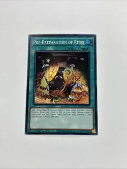 Yu Gi Oh Pre-Preparation of Rites (RA01-EN055) Super Rare 1st edition (NM) - Image 1