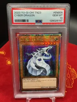 Cyber Dragon TN23-EN005 Yugioh (Quarter Century Secret Rare) PSA 10 - Image 1