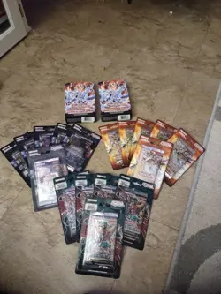 17 New Yugioh Blaster Packs + 2 Albaz Strike Structure Deck Boxes - Image 1