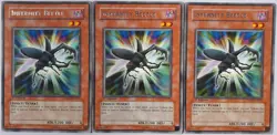 Yugioh 3x Infernity Beetle TSHD-EN014 Rare 1st Edition Near Mint Playset - Image 1
