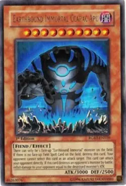 Yugioh! LP Earthbound Immortal Ccapac Apu - RGBT-EN020 - Ultra Rare - 1st Editio - Image 1
